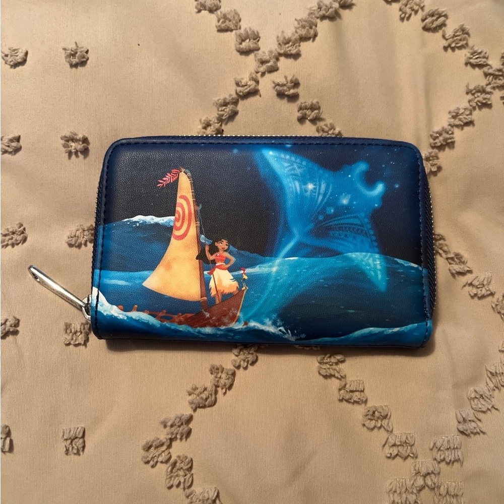 Disney Moana Loungefly zip wallet